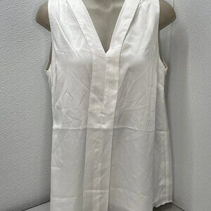 Emilia George Women's Maternity Lily V-Neck Sleeveless Top – Size M – White